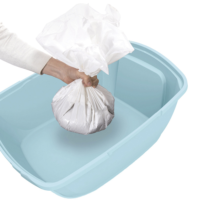 IMAC туалет-лоток для кошек FUNNY с высокими бортами 62х49,5х33h см, синий