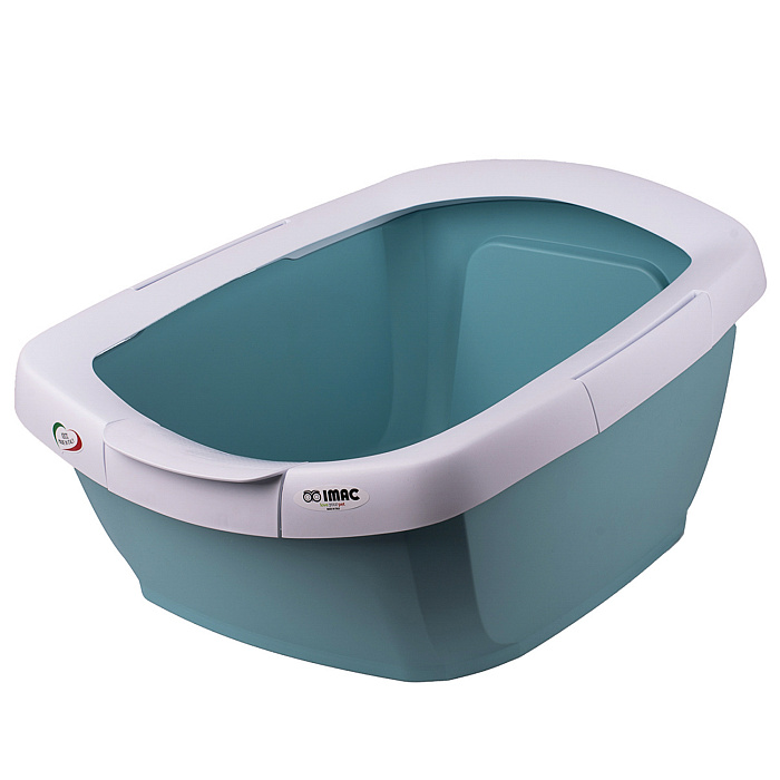 IMAC туалет-лоток для кошек FUNNY с высокими бортами 62х49,5х33h см, синий