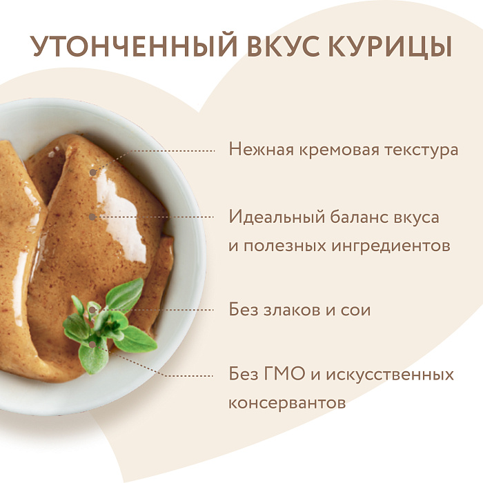 Крем-лакомство Мнямс для кошек с курицей 15 г х 4 шт.