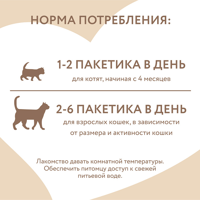 Крем-лакомство Мнямс для кошек с тунцом Кацуо и креветками 15 г х 4 шт.