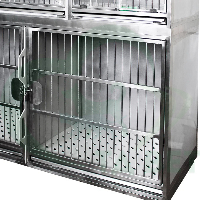 ТД ВЕТ Модуль из 5 клеток нерж. стали 1800х600х1500(1660) h с колесами