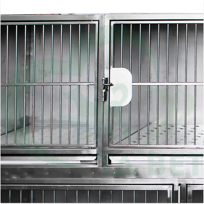 ТД ВЕТ Модуль из 5 клеток нерж. стали 1800х600х1500(1660) h с колесами