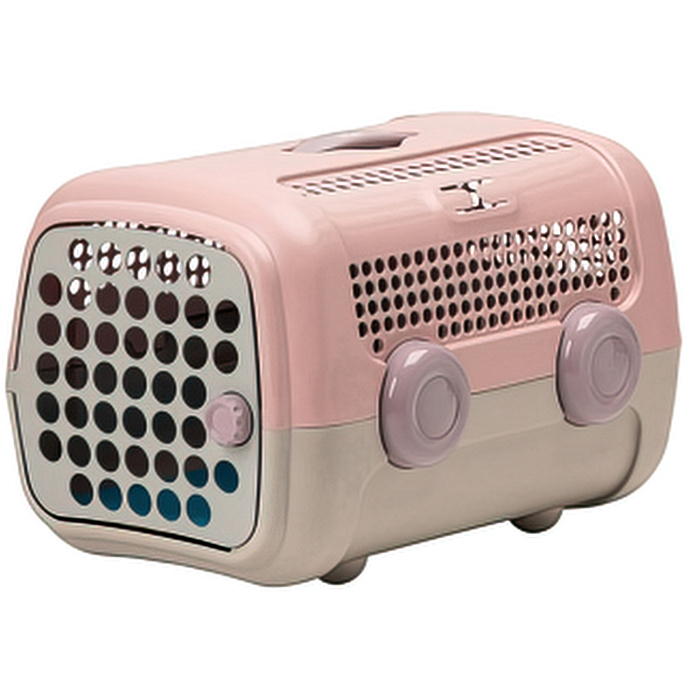 United Pets переноска "A.U.T.O." cm 51 x 37 x h 33, зелёная/серая/розовая СКИДКА 50%