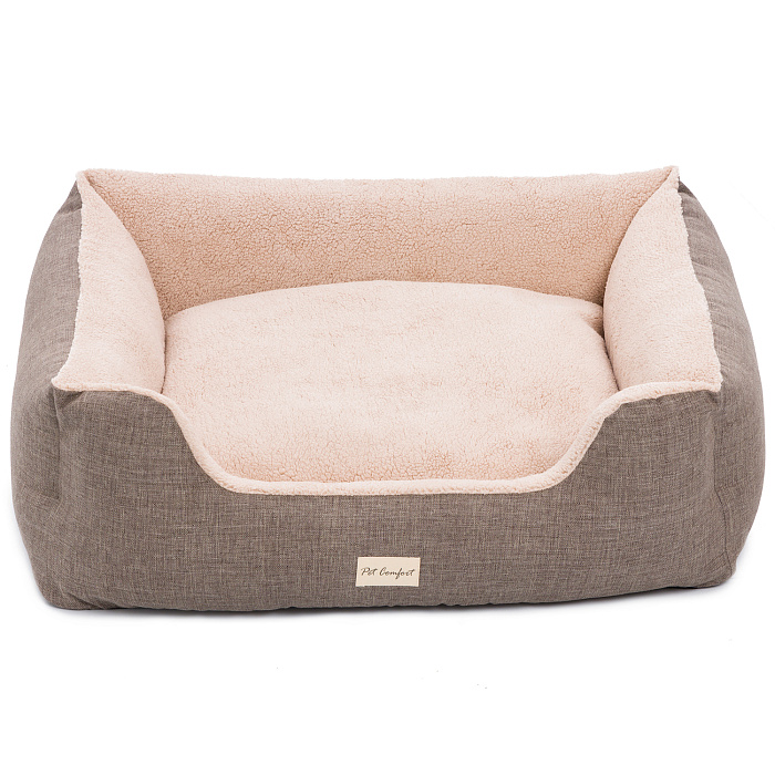 Лежанка Pet Comfort для собак крупных пород, Echo Varro 09, размер L, 85х105 см, коричневый СКИДКА 40%