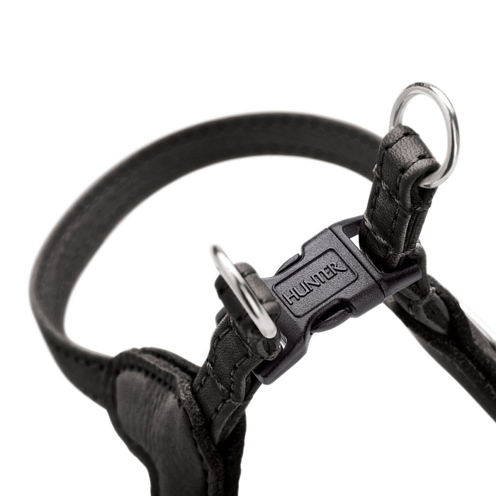 Hunter шлейка для собак Soho Mini XS-S (33-44 см), натуральная кожа, черная