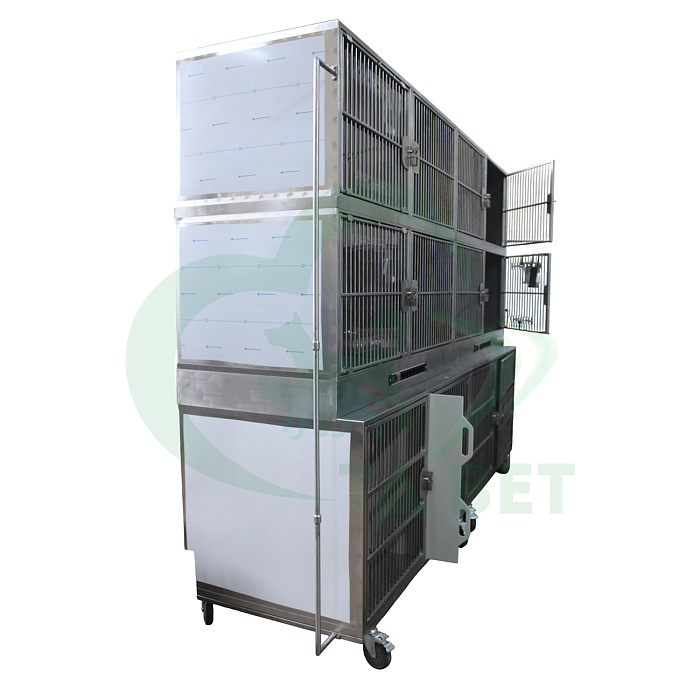 ТД ВЕТ Модуль из 12 клеток из нерж.стали 2900х800(700)х2140(2300)h с колесами