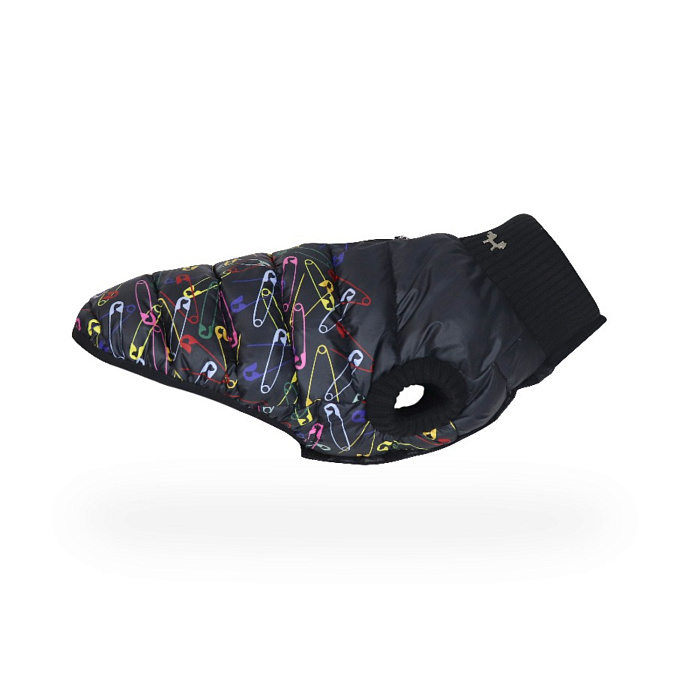 Куртка United Pets для собак Polar 25, черный с разноцветными булавками СКИДКА 30%