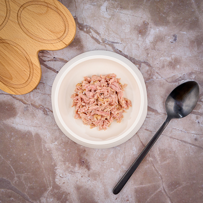 Влажный корм Monge Cat Natural для кошек, из атлантического тунца, консервы 80 г