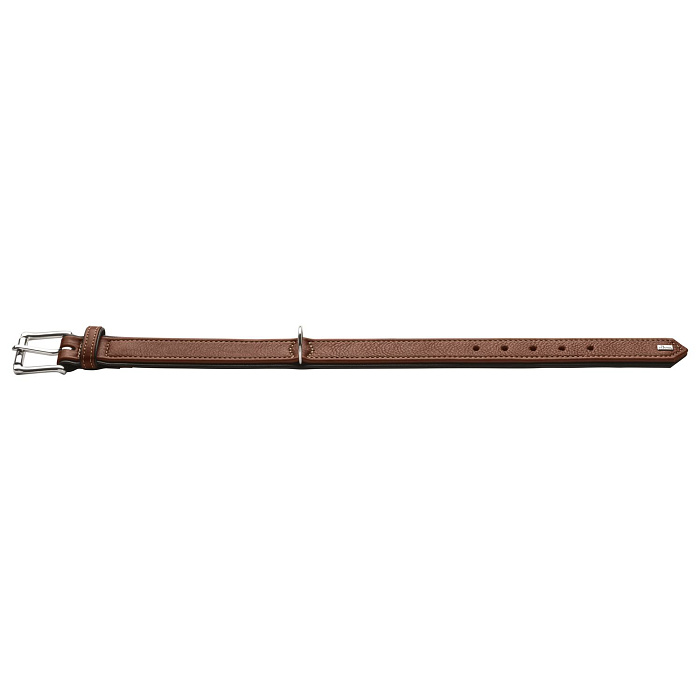 Ошейник Hunter Canadian UP для собак, обхват 37-43 см, длина 50, коньячно-черный