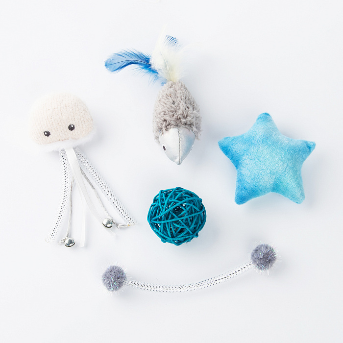 Игрушка Petpark для кошек Космический сет с кошачьей мятой (5 шт в комплекте) СКИДКА 50%