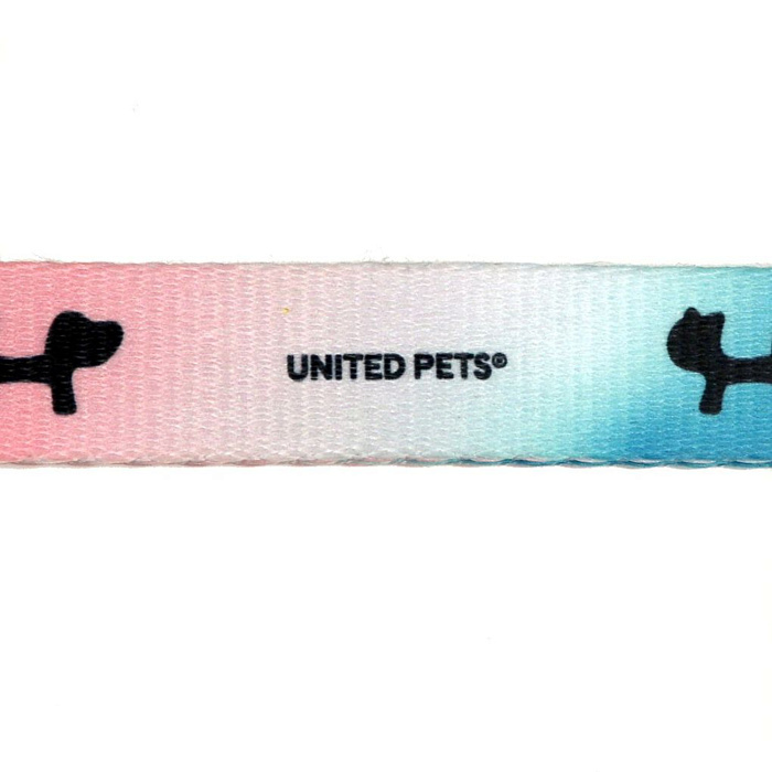 Ошейник United Pets для собак Complete me XS 10 x 180/300mm, розово-голубой тай-дай