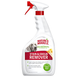 Уничтожитель пятен и запахов Nature's Miracle для собак универсальный с ароматом дыни, спрей 946 мл
