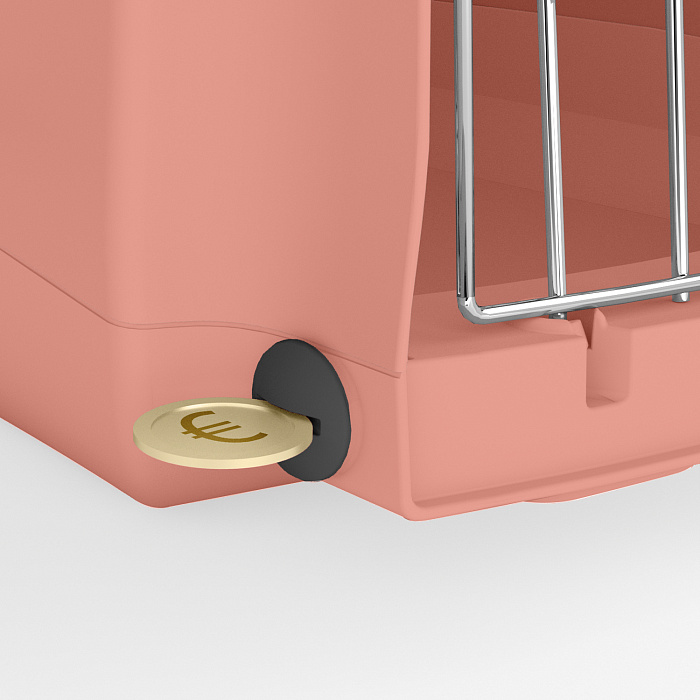 Переноска IMAC LINUS 2ND LIFE для кошек и собак 52,5х32х34,5см цвет коралловый