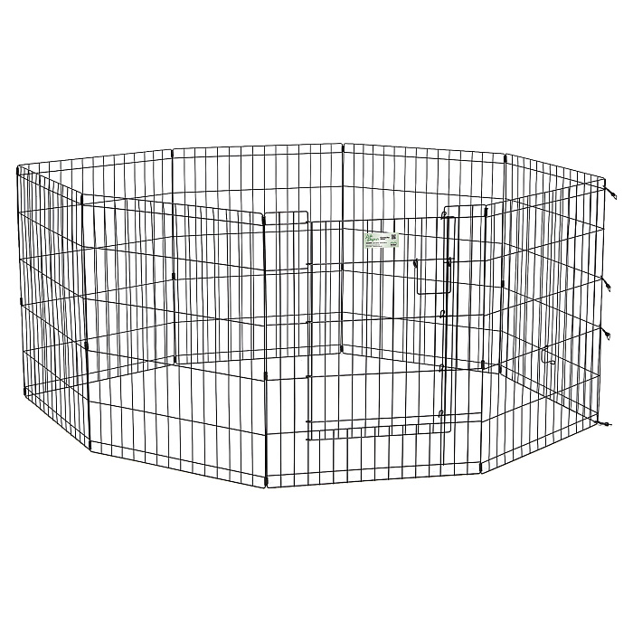 Вольер MidWest Life Stages для собак, 8 панелей 61х76h см, с дверью-MAXLock черный