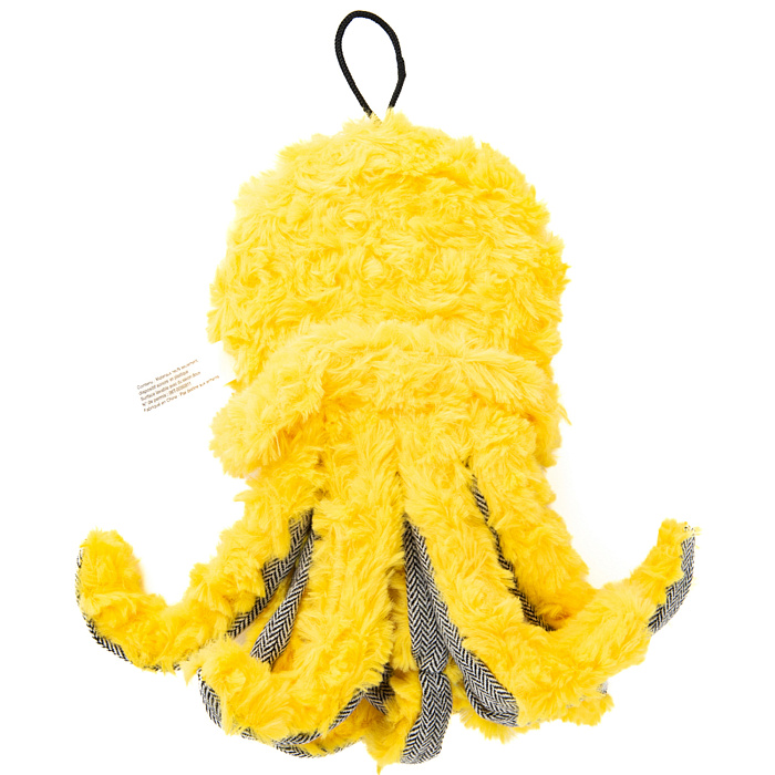 Игрушка Elder Club для собак Медуза желтая 24 см
