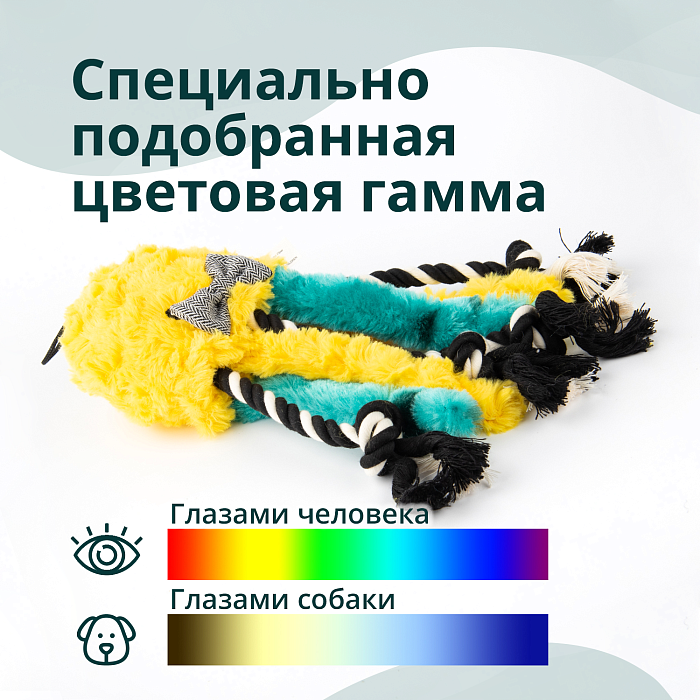 Игрушка Elder Club для собак Медуза разноцветная 26 см