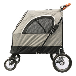 Коляска прогулочная Mr.Kranch для собак и кошек большая выставочная (макс. нагрузка 55 кг) серая