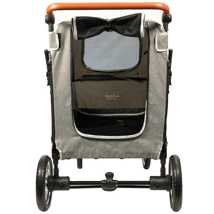 Коляска прогулочная Mr.Kranch для собак и кошек большая выставочная (макс. нагрузка 55 кг) серая