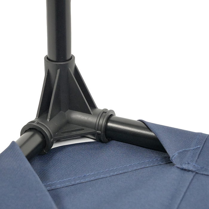 Лежанка-шезлонг каркасная для собак Mr.Kranch Elevated M средняя 81х63х19 см синяя