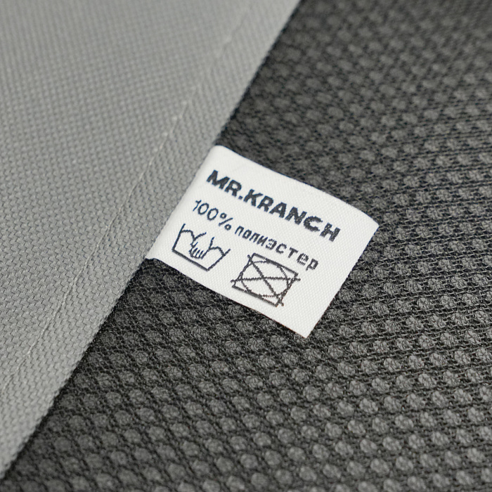 Лежанка-шезлонг каркасная для собак Mr.Kranch Elevated с мягкими бортиками малая 62х47х27 см серая