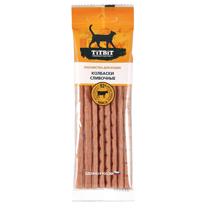 Лакомство TiTBiT Колбаски Сливочные для кошек Золотая коллекция 30 г