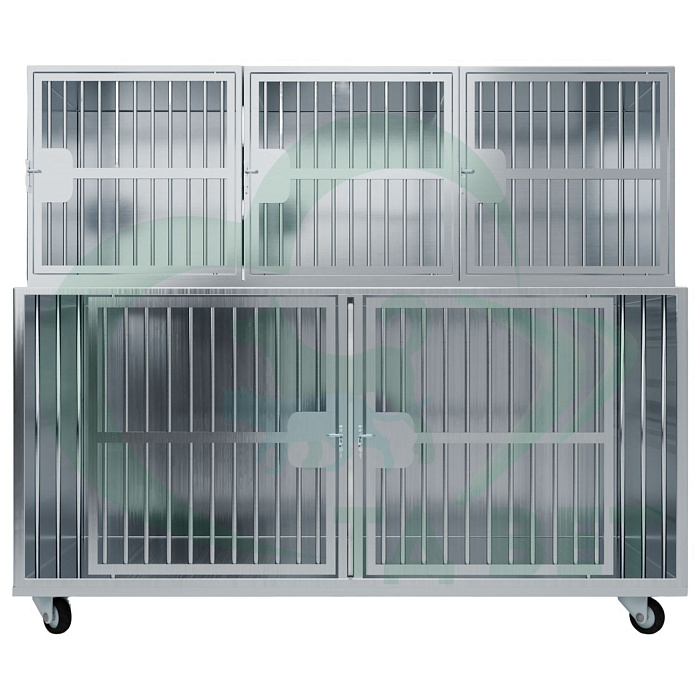 ТД ВЕТ Optima 5 Модуль на 5 клеток 1800х750(600)х1440(1540) мм с колесами.