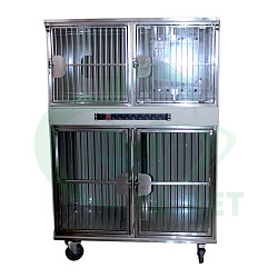 ТД ВЕТ Модуль из 4 клеток из полипропилена, разборный 1100х700х1450(1610)h