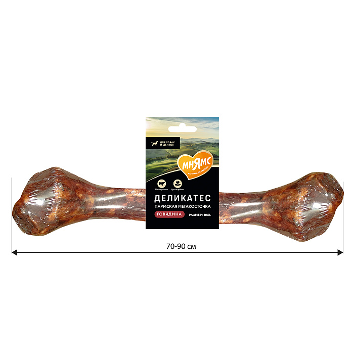 Лакомство Мнямс Деликатес Пармская мегакосточка для собак размер 10XL 1000 г