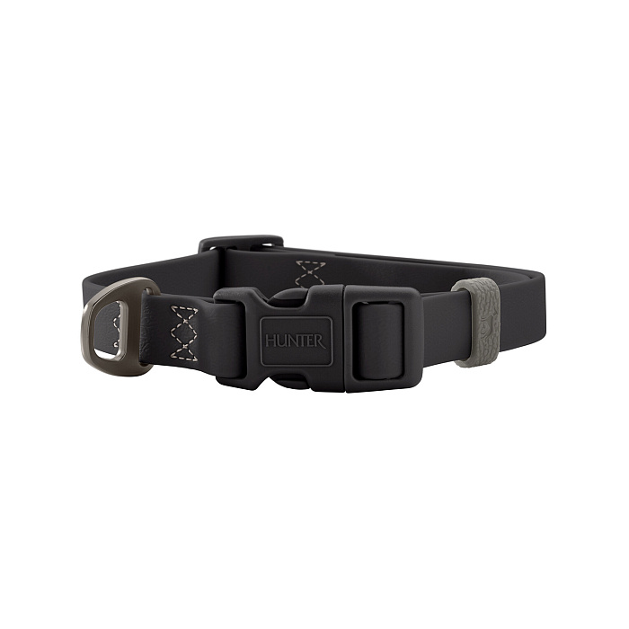 Hunter ошейник для собак Havanna M (30-45 см), биотановый, черный