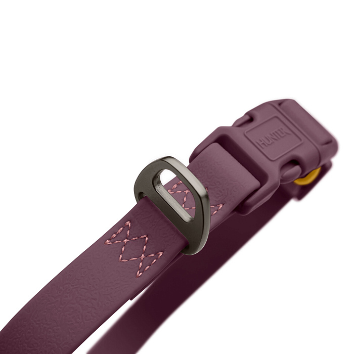 Hunter ошейник для собак Havanna M (30-45 см), биотановый, бордовый