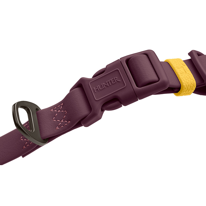 Hunter ошейник для собак Havanna L (40-55 см), биотановый, бордовый