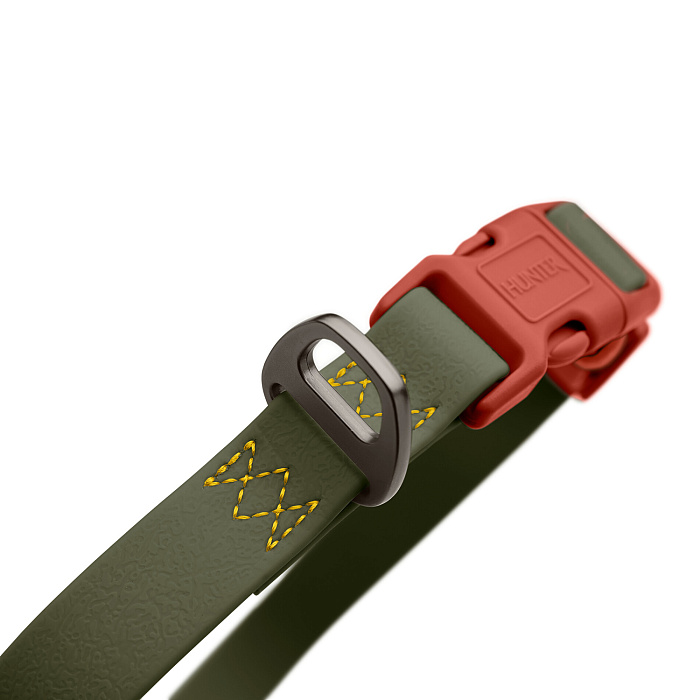 Hunter ошейник для собак Havanna L (40-55 см), биотановый, хаки