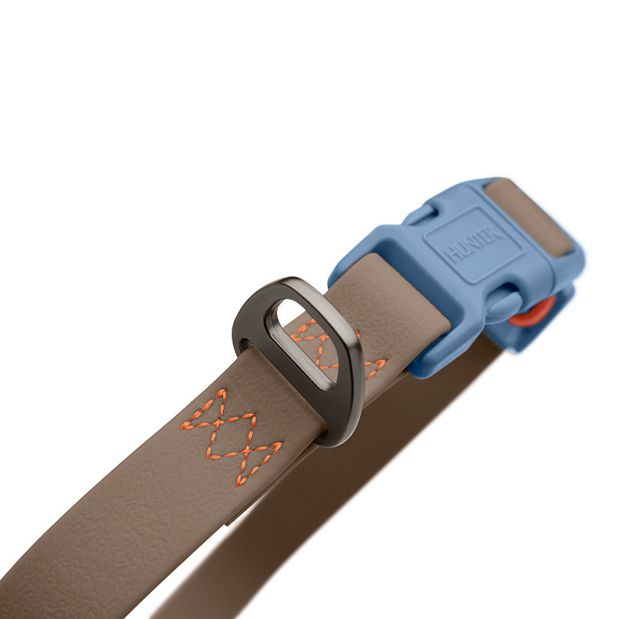 Hunter ошейник для собак Havanna XL (45-65 см), биотановый, дымчатый серый