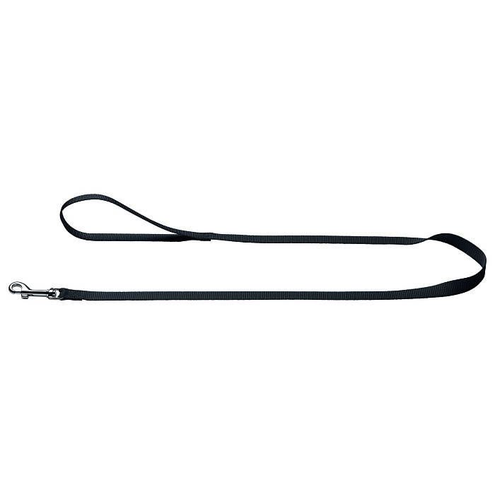 Поводок Hunter London для собак, ширина 20 мм, длина 100 см, нейлон, черный