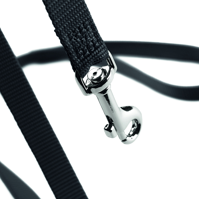 Поводок Hunter London для собак, ширина 20 мм, длина 100 см, нейлон, черный