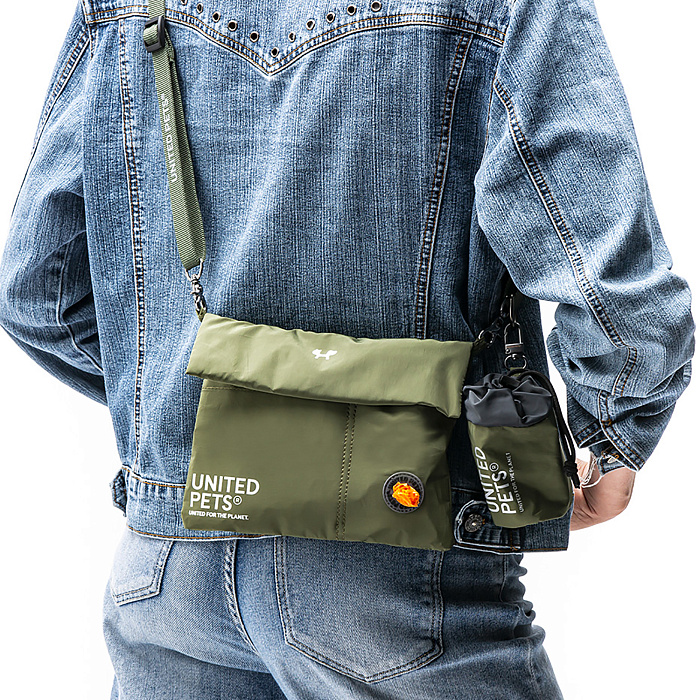 Сумка для прогулки с питомцем United Pets Citylife 23 x 16 см, хаки