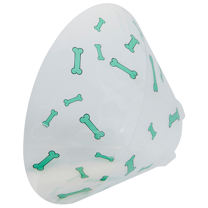 KRUUSE (из наличия) Воротник с дизайном (зеленые кости) 15 см СКИДКА 80%