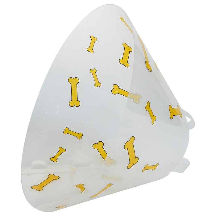 KRUUSE (из наличия) Воротник с дизайном (желтые кости) 20 см СКИДКА 80%