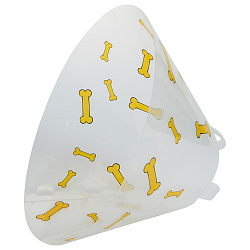 KRUUSE (из наличия) Воротник с дизайном (желтые кости) 20 см СКИДКА 80%