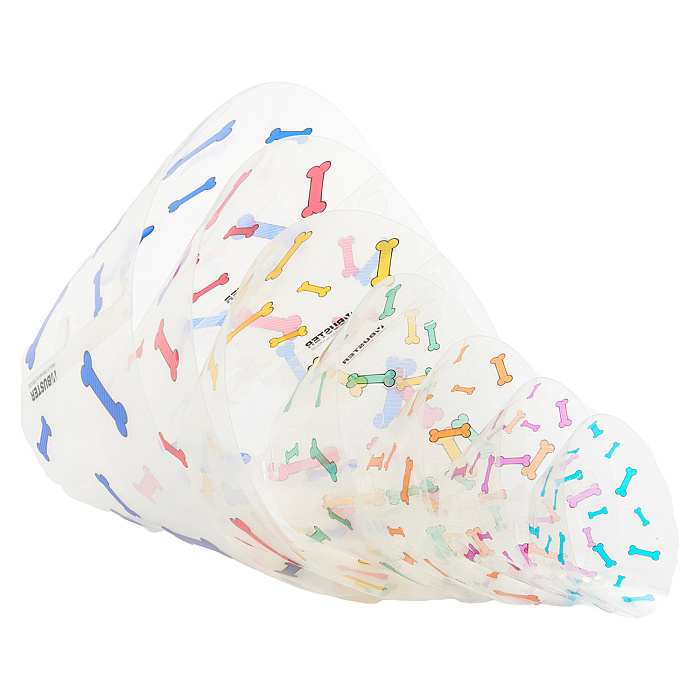 KRUUSE (из наличия) Воротник с дизайном (красные кости) 25 см СКИДКА 80%