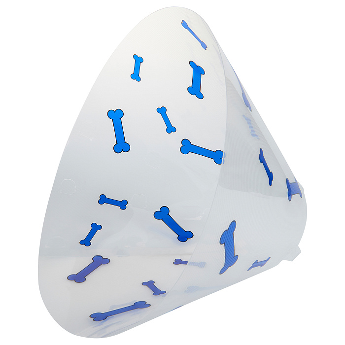 KRUUSE (из наличия) Воротник с дизайном (темно-синие кости) 30 см СКИДКА 80%