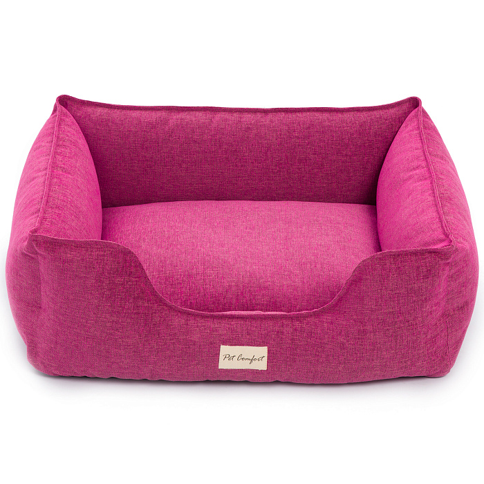 Лежанка Pet Comfort для собак средних пород, Alpha Mirandus 33, размер M, 65х80 см, фуксия СКИДКА 50%