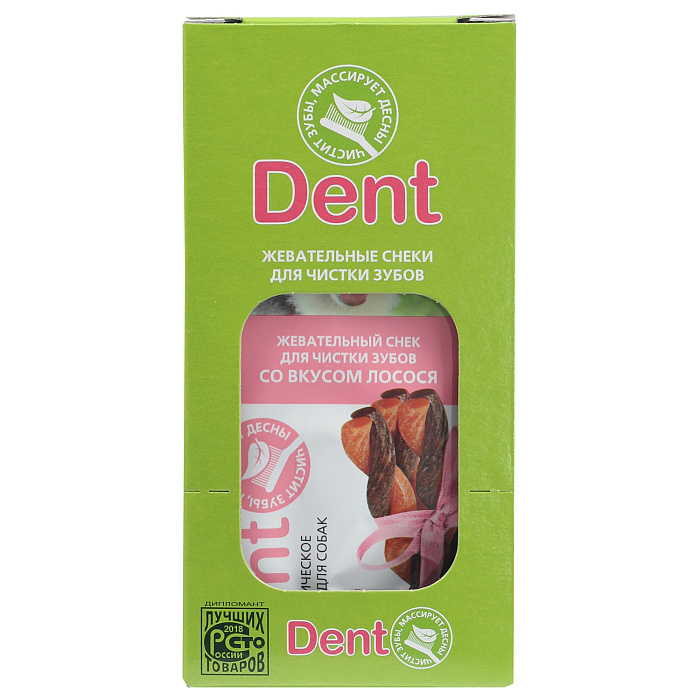 Лакомство TiTBiT Жев снек DENT со вкусом лосося для собак мелких пород 40г