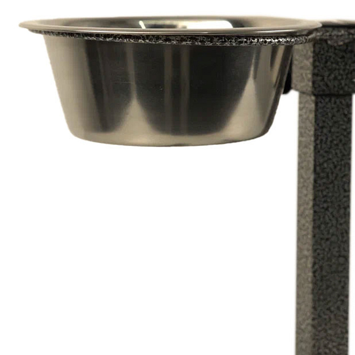 Миска двойная Mr.Kranch из нержавеющей стали на штативе 2х2750 мл