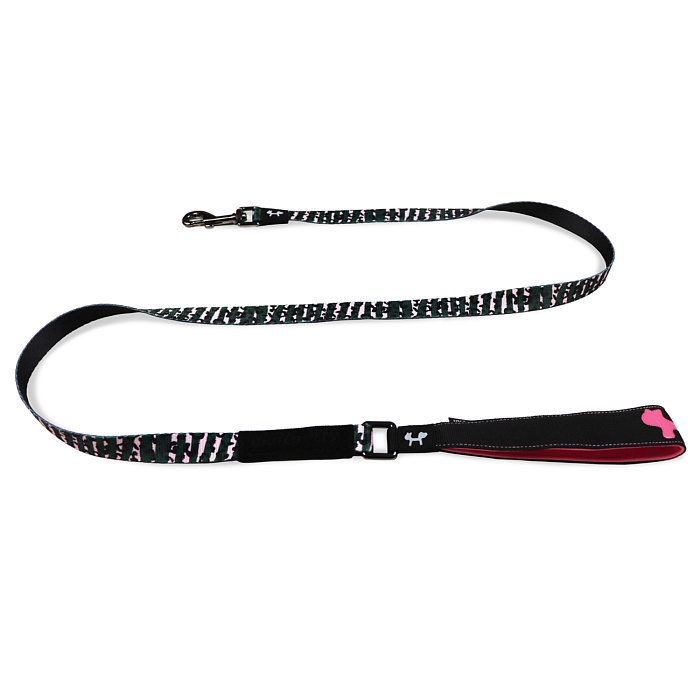 Поводок United Pets для собак Complete me 140 см, 16 мм, розовый камуфляж