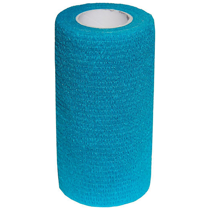 Valta Care Premium бинт самофиксирующийся c горьким вкусом 10 см х 450 см, голубой