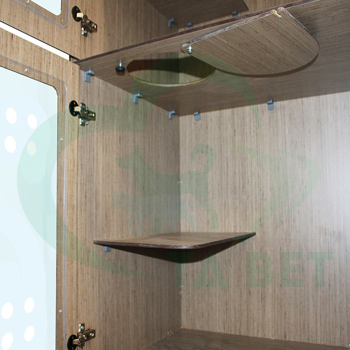 ТД ВЕТ Зоогостиницы для кошек из HPL+ ящики из ЛДСП 1500х600х1400(1800) h c ящиками