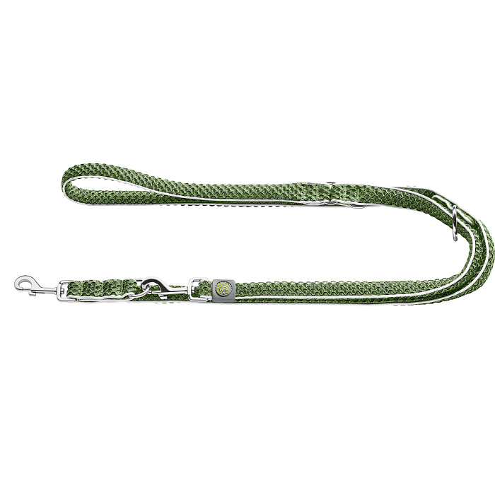 Hunter поводок-перестежка для собак Hilo 15 / 200 нейлон оливковый СКИДКА 50%