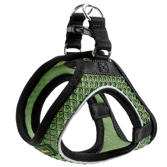 Hunter шлейка для собак Hilo Comfort 31-33 см, сетчатый текстиль, оливковая СКИДКА 40%