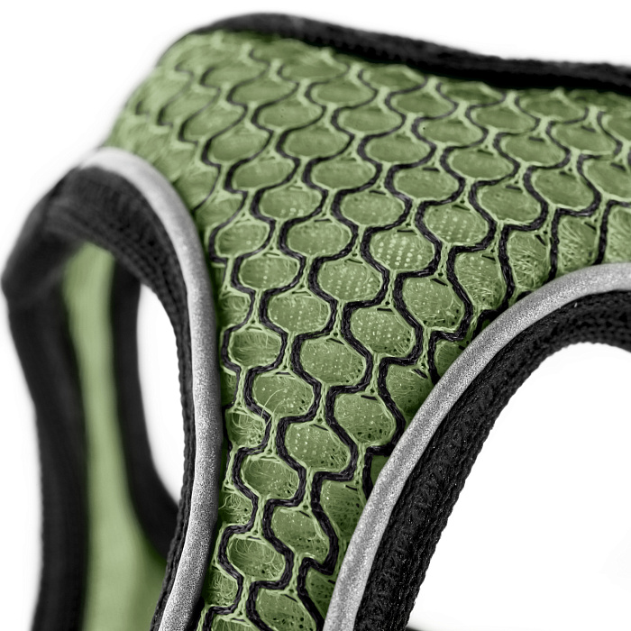 Hunter шлейка для собак Hilo Comfort 31-33 см, сетчатый текстиль, оливковая СКИДКА 40%